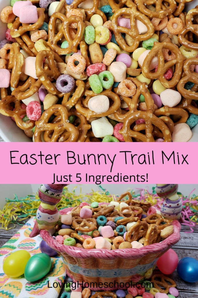 Easter Bunny Trail Mix Pinterest pin