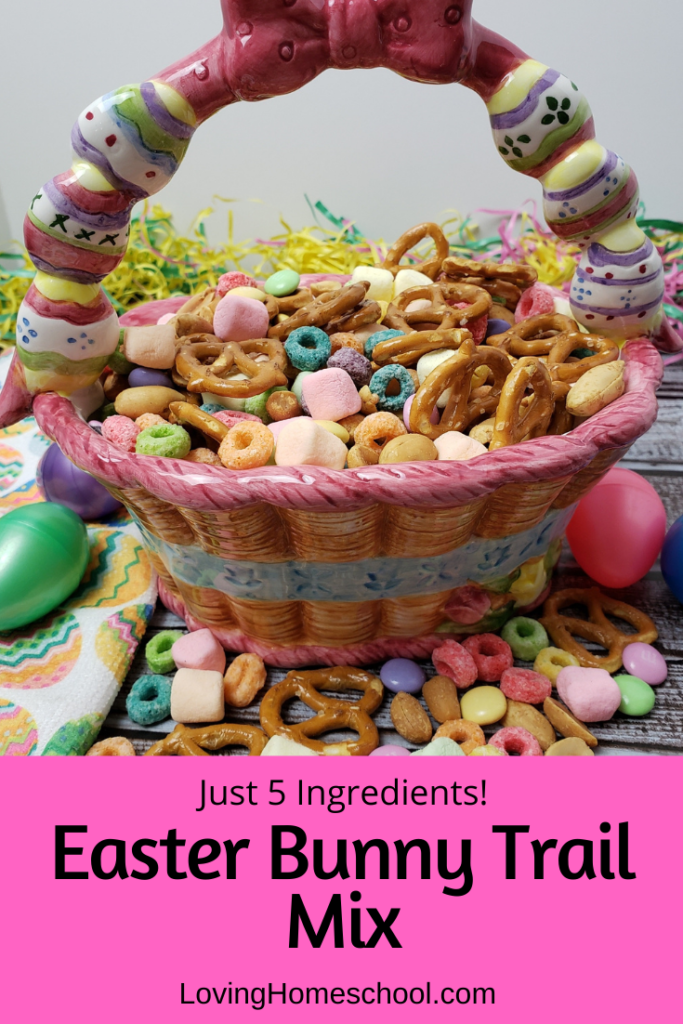 Easter Bunny Trail Mix Pinterest pin