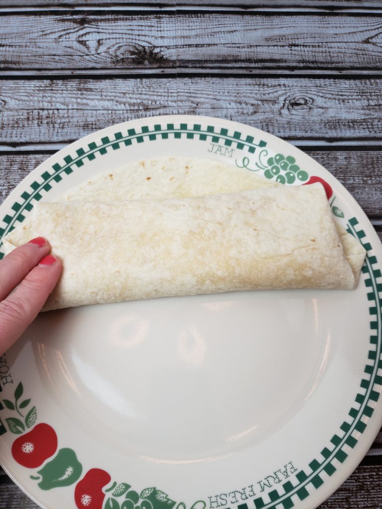 folded tortilla wrap