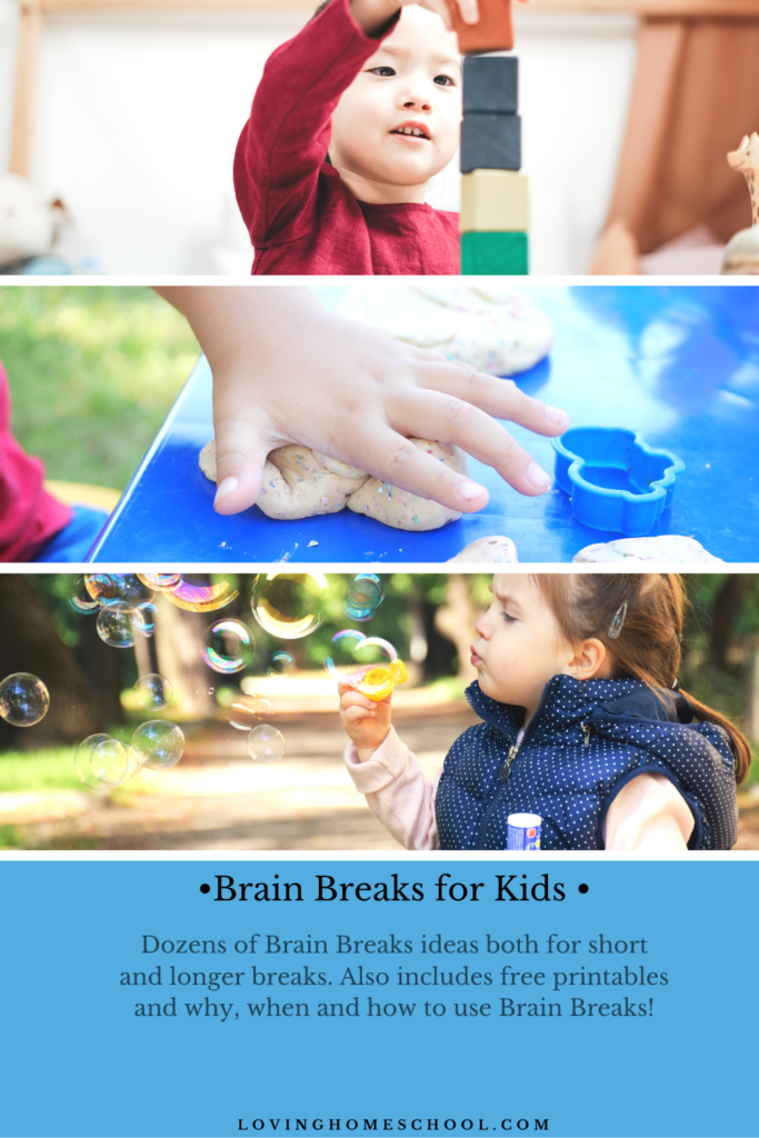 Brain Breaks for Kids Pinterest Pin