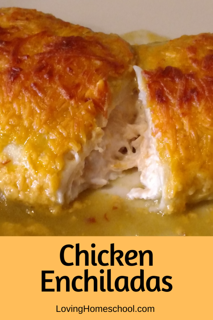 Quick Easy Chicken Enchiladas Pinterest Pin