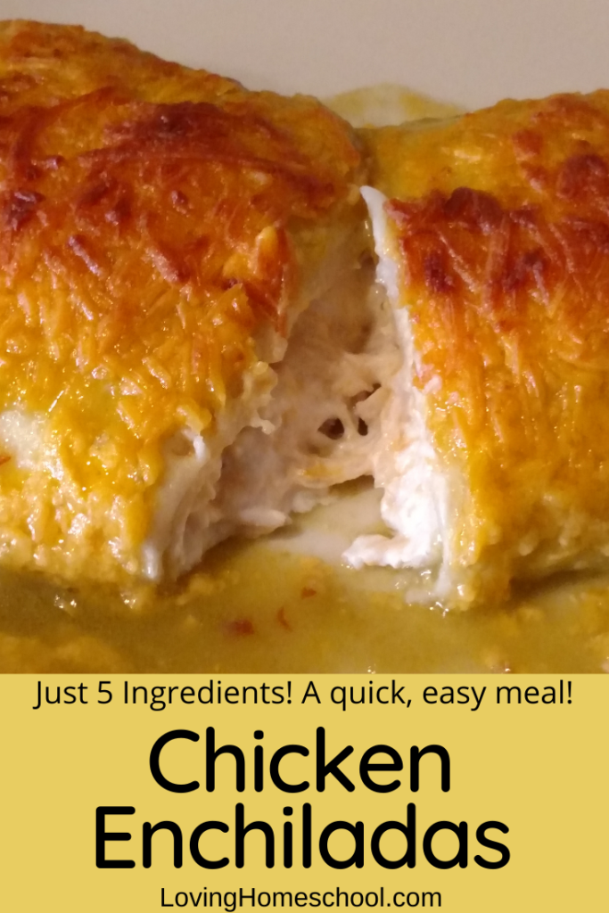 Quick Easy Chicken Enchiladas Pinterest Pin