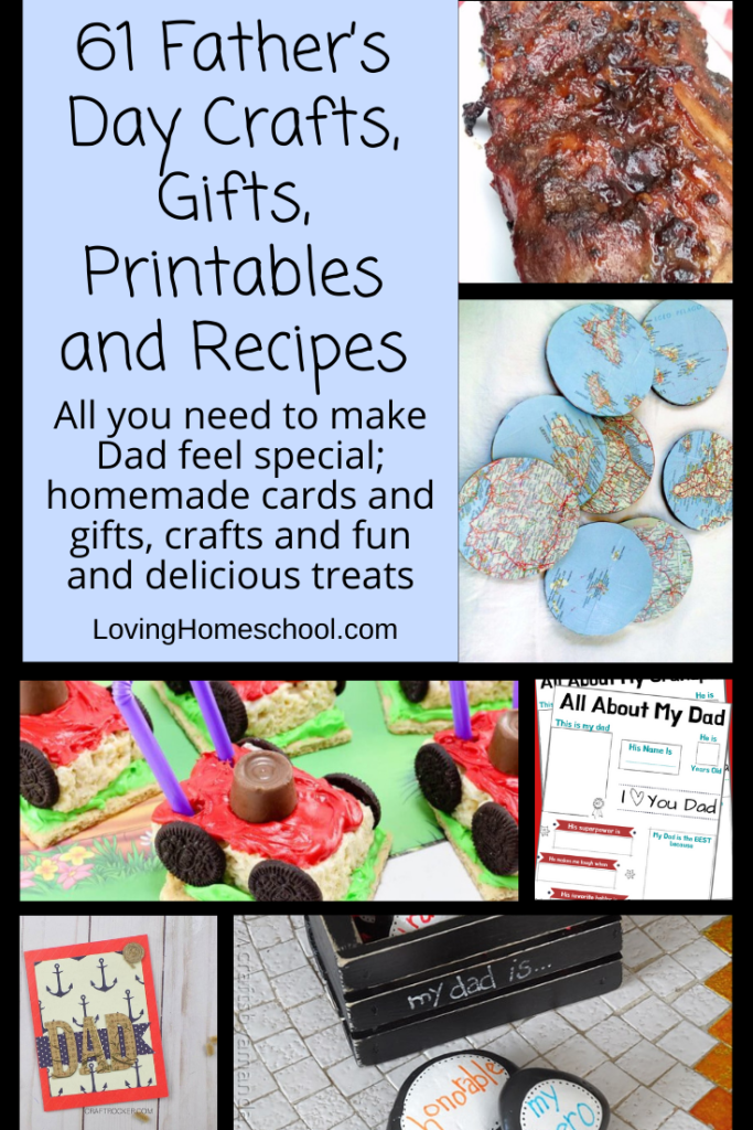 Father’s Day Crafts, Gifts, Printables and Recipes Pinterest Pin