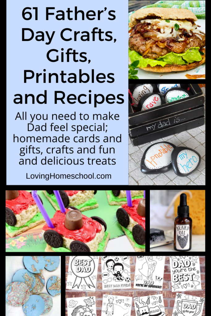 Father’s Day Crafts, Gifts, Printables and Recipes Pinterest Pin