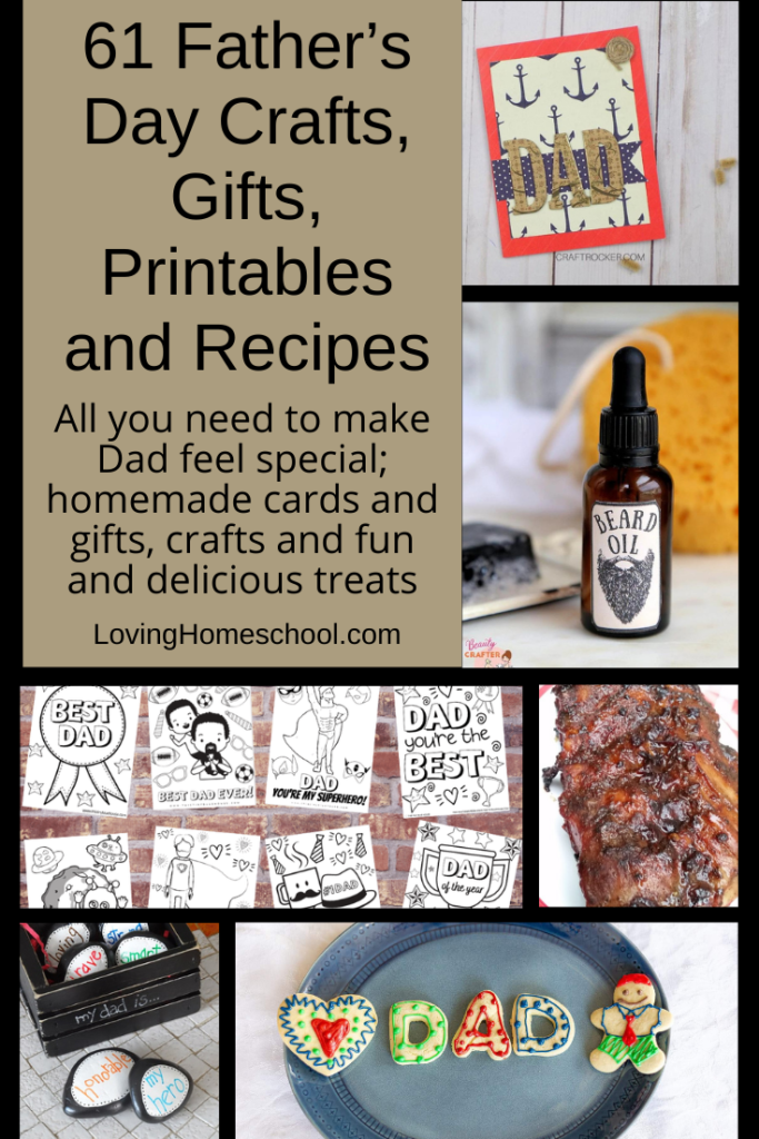 Father’s Day Crafts, Gifts, Printables and Recipes Pinterest Pin