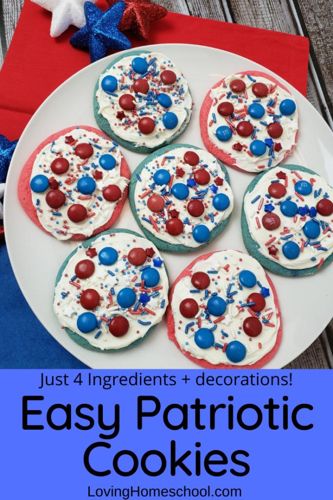 Easy Patriotic Cookies Pinterest Pin