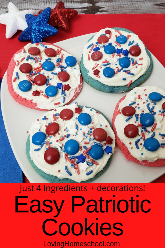 Easy Patriotic Cookies Pinterest Pin