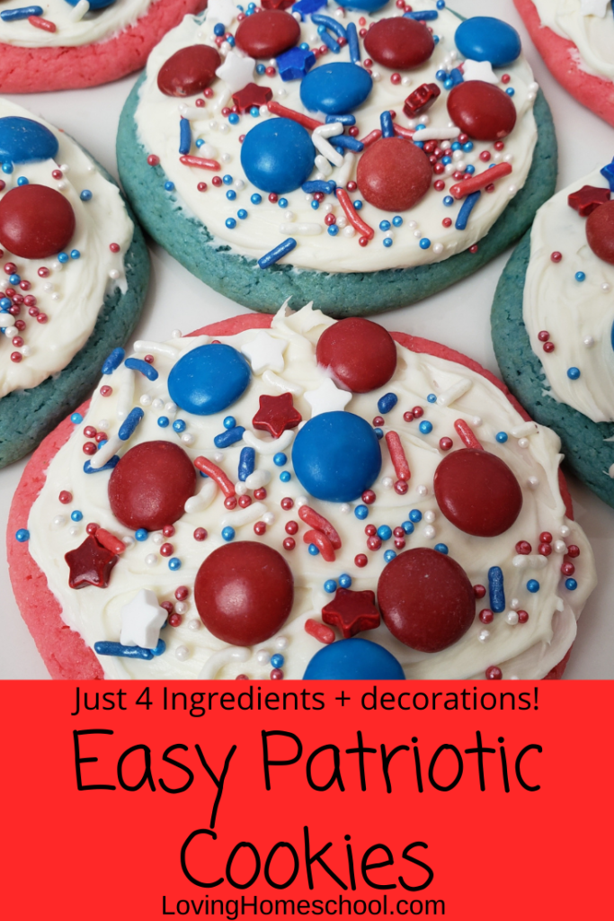 Easy Patriotic Cookies Pinterest Pin