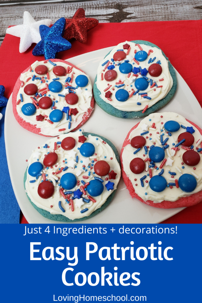 Easy Patriotic Cookies Pinterest Pin