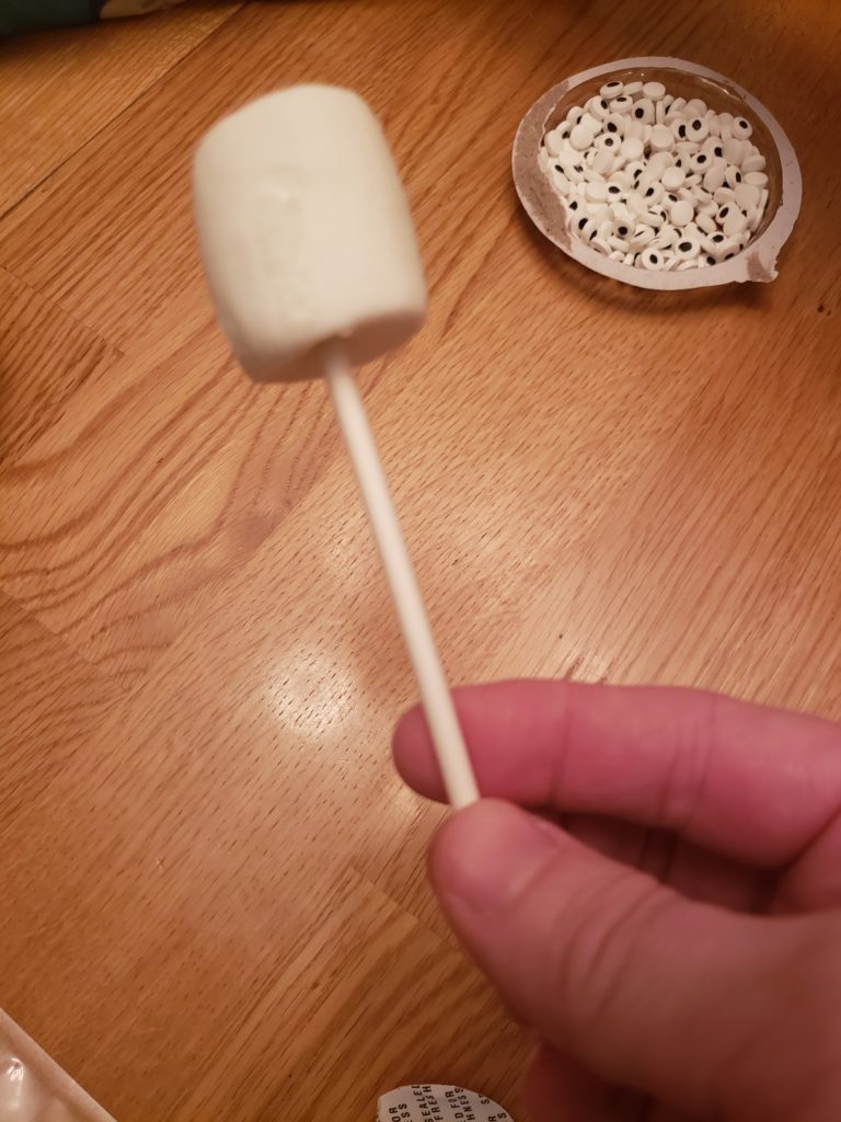 marshmallow on stick