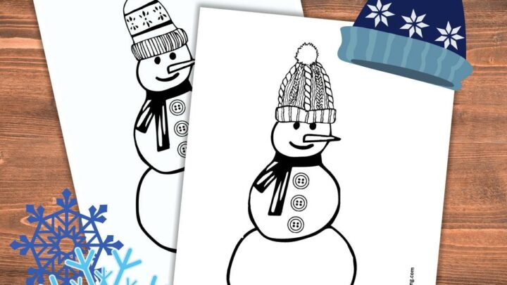 Image for Snowman Coloring Pages Perfect for Winter