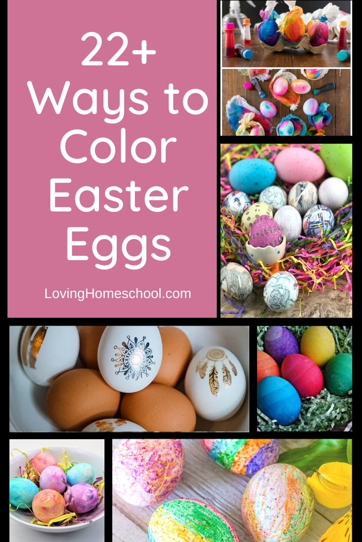 22+ Ways to Color Easter Eggs Pinterest pin