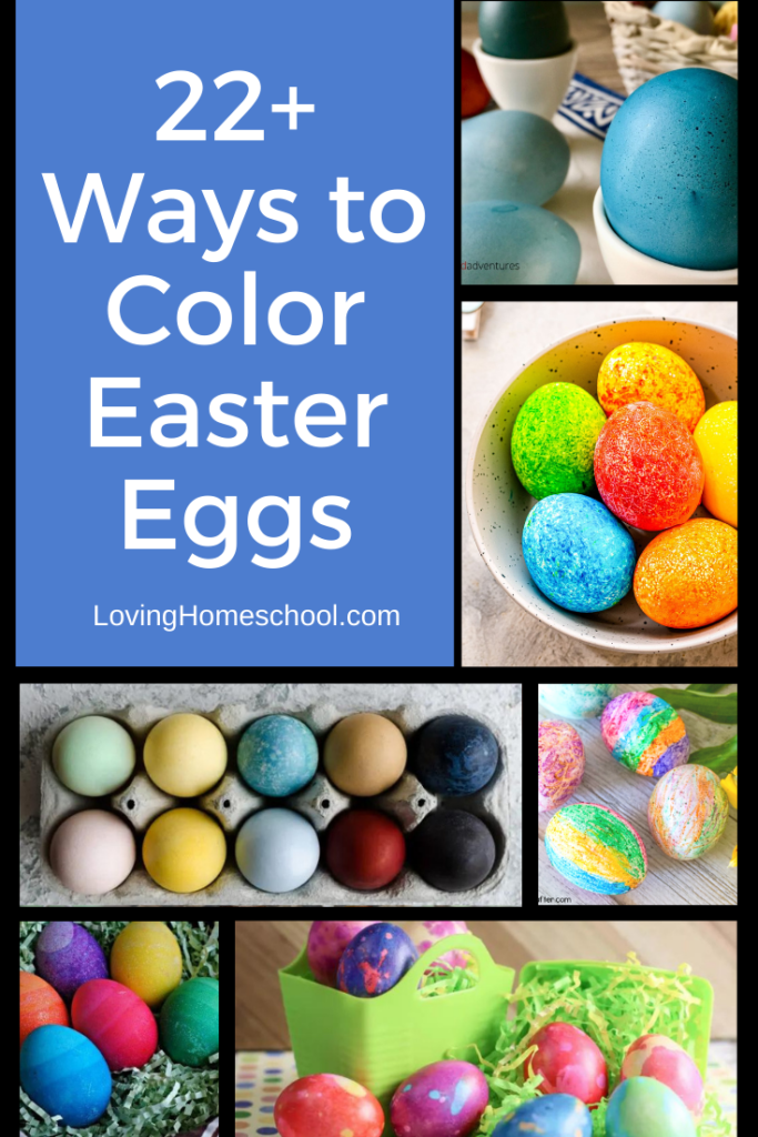 22+ Ways to Color Easter Eggs Pinterest pin