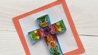 Quilled Cross Craft