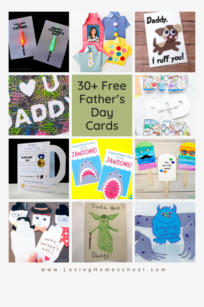 Over 30 Free Father’s Day Cards Pinterest pin