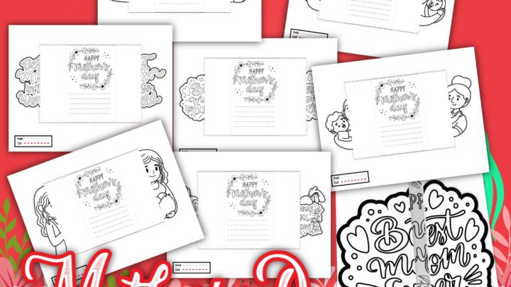 Image for Free Printable Mother’s Day Cards (Foldable Cards)