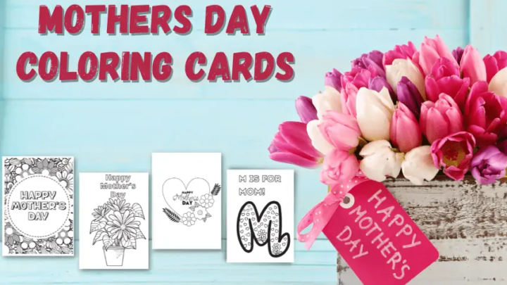 Image for Free Printable Mothers Day Coloring Cards