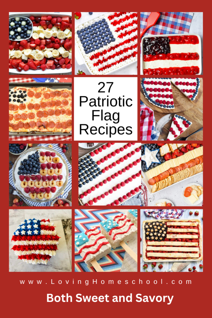 27 Patriotic Flag Recipes Pinterest Pin