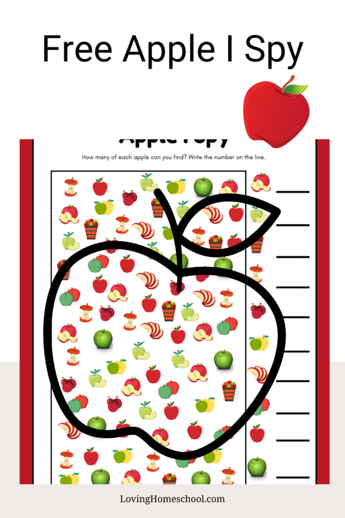 Apple I Spy Printable Pinterest Pin