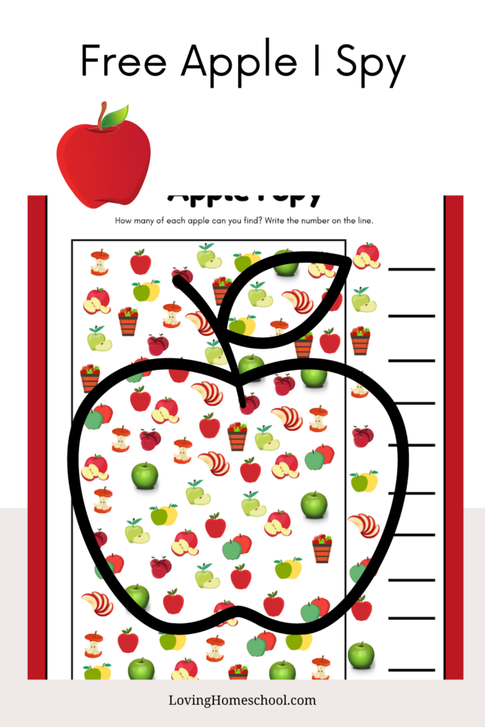 Apple I Spy Printable Pinterest Pin