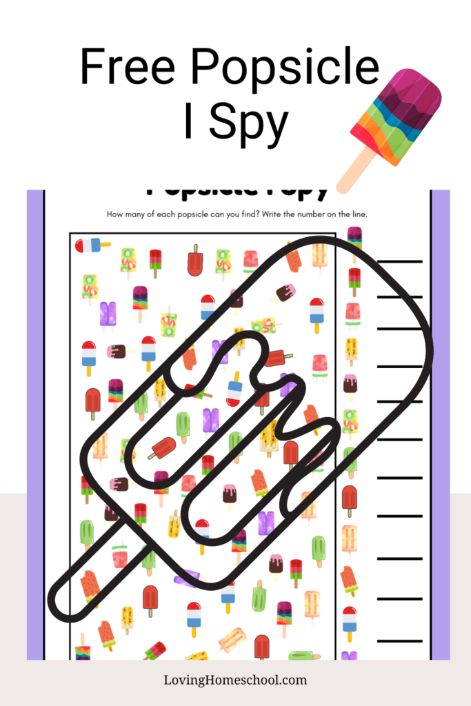 Popsicle I Spy Printable Pinterest pin