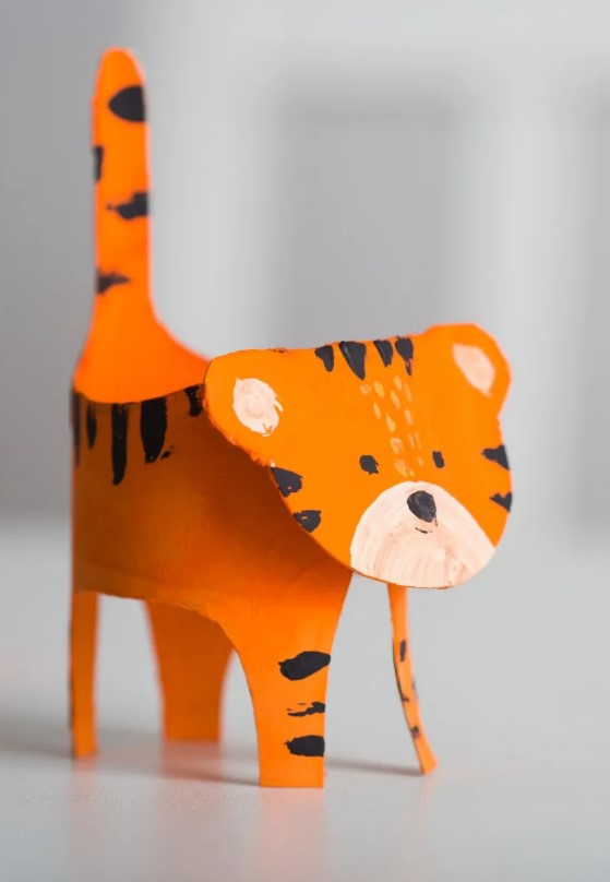 toilet paper roll tiger craft