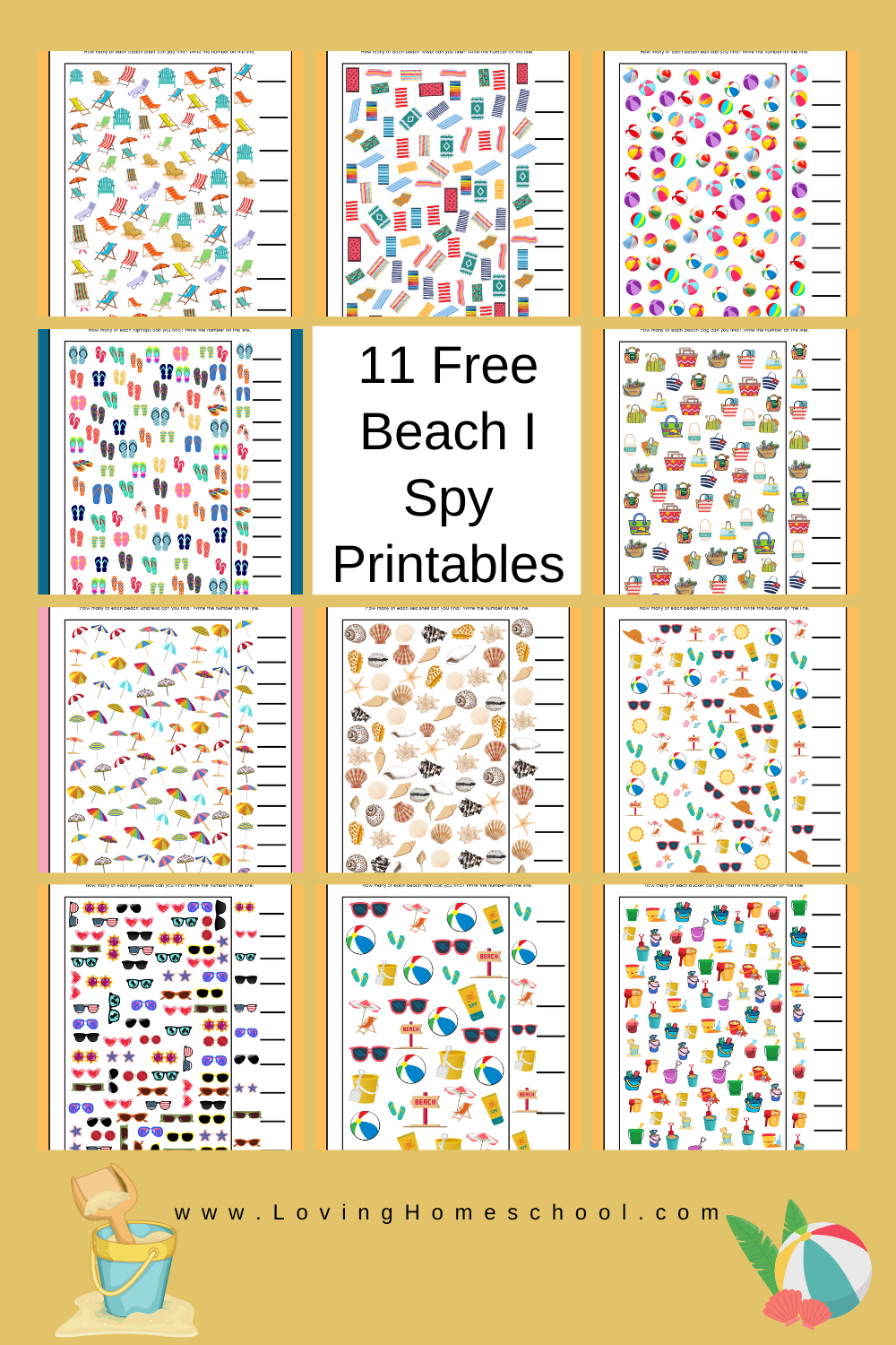 Beach I Spy Printables Pinterest Pin