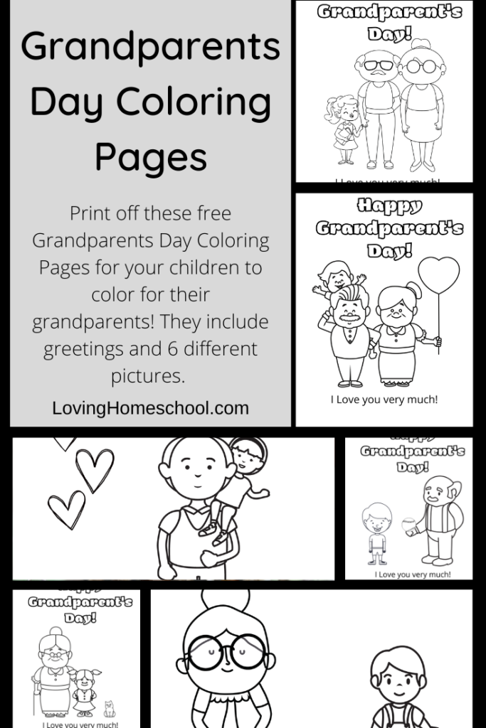 Grandparents Day Coloring Pages Pinterest Pin