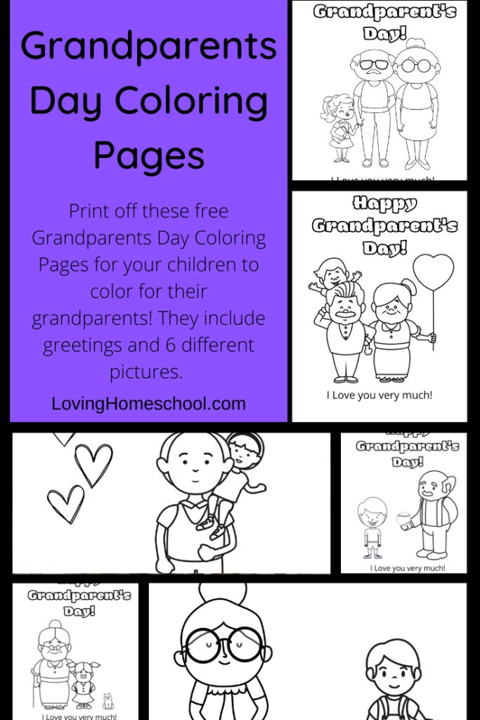 Grandparents Day Coloring Pages Pinterest Pin