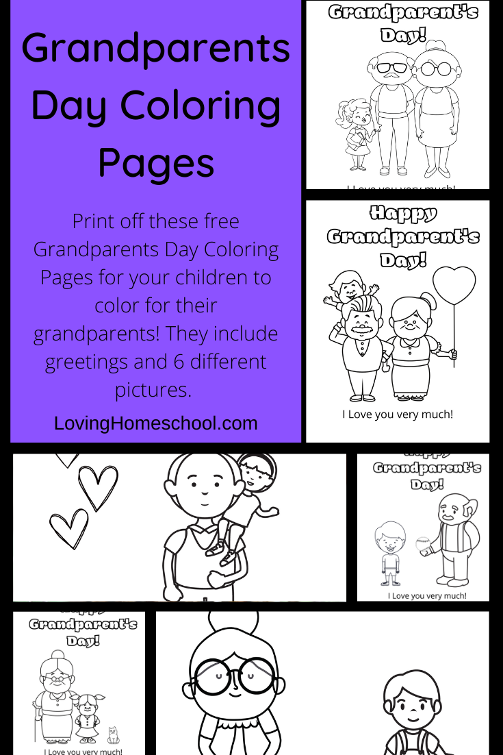 Grandparents Day Coloring Pages Pinterest Pin