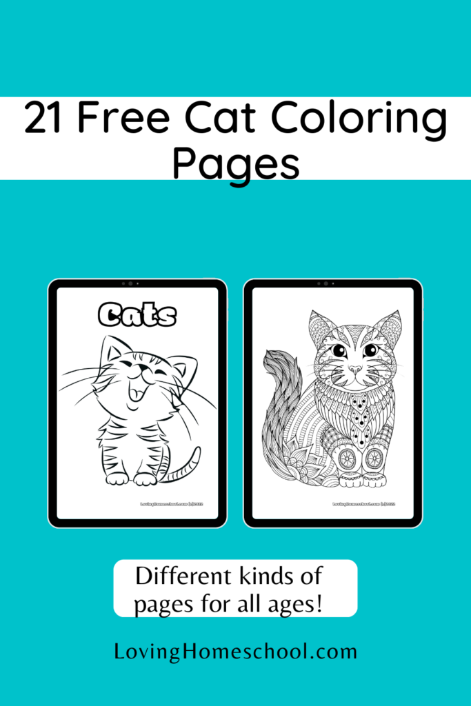 21 Free Cat Coloring Pages Pinterest Pin