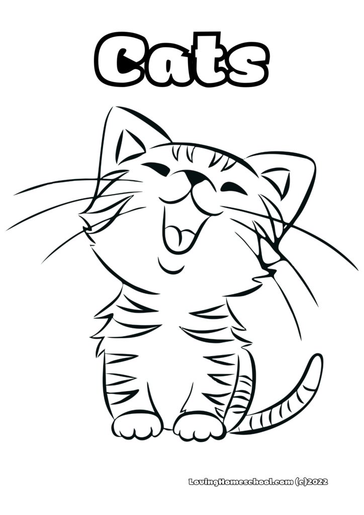 Cats Coloring Page