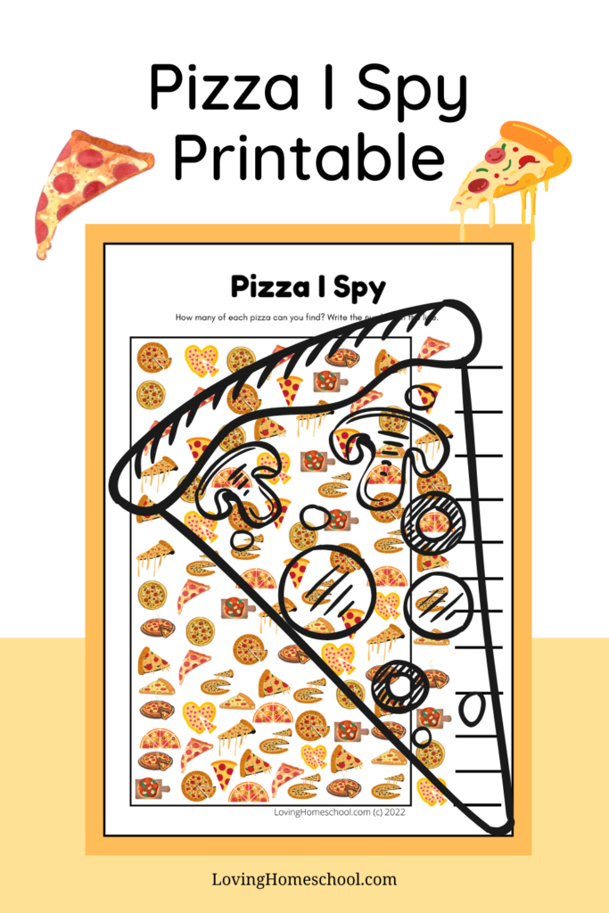 Pizza I Spy Printable Pinterest Pin