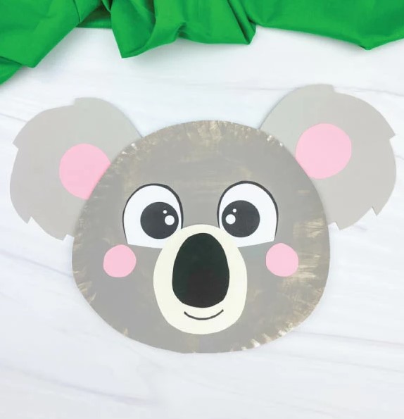 koala paper plate craft