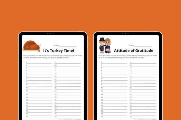 Free Thanksgiving How Many Words Printables Pinterest Pin