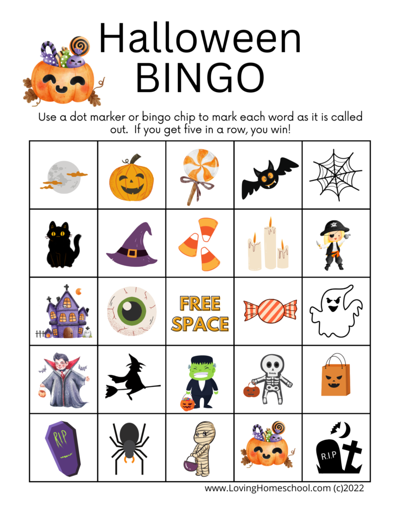 Halloween Bingo Printables