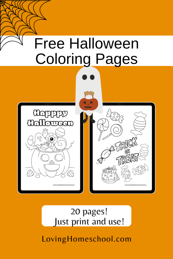 Halloween Coloring Pages Pinterest Pin