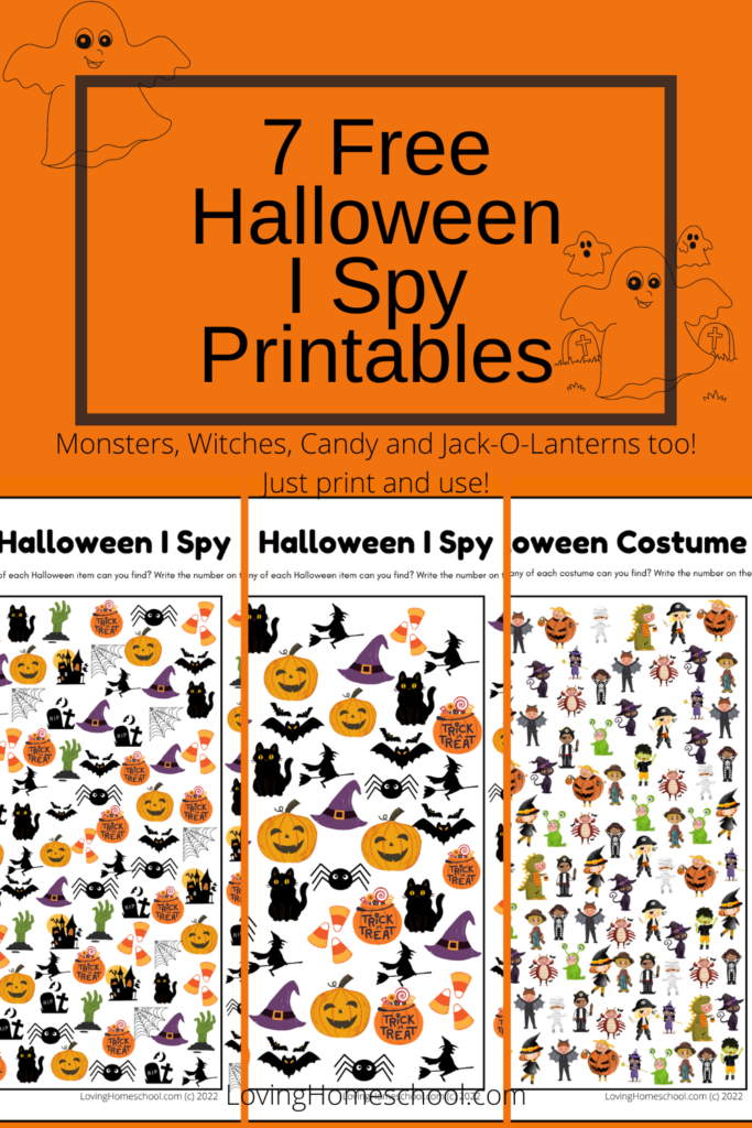 Halloween I Spy Printables Pinterest Pin