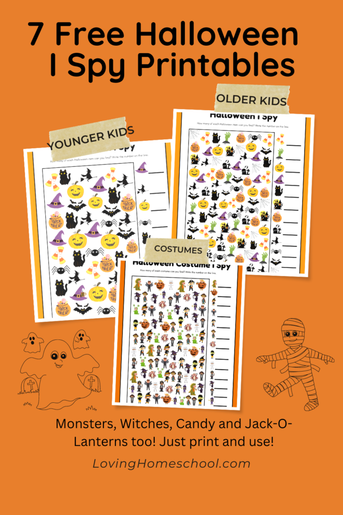 Halloween I Spy Printables Pinterest Pin