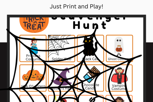 Halloween Scavenger Hunt Printables Pinterest Pin