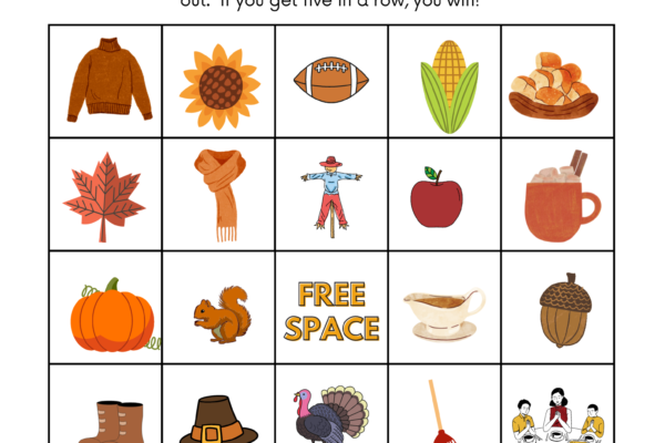 Thanksgiving Bingo Printables