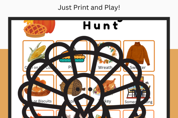 Thanksgiving Scavenger Hunt Printables Pinterest Pin