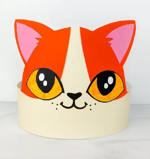 cat craft headband