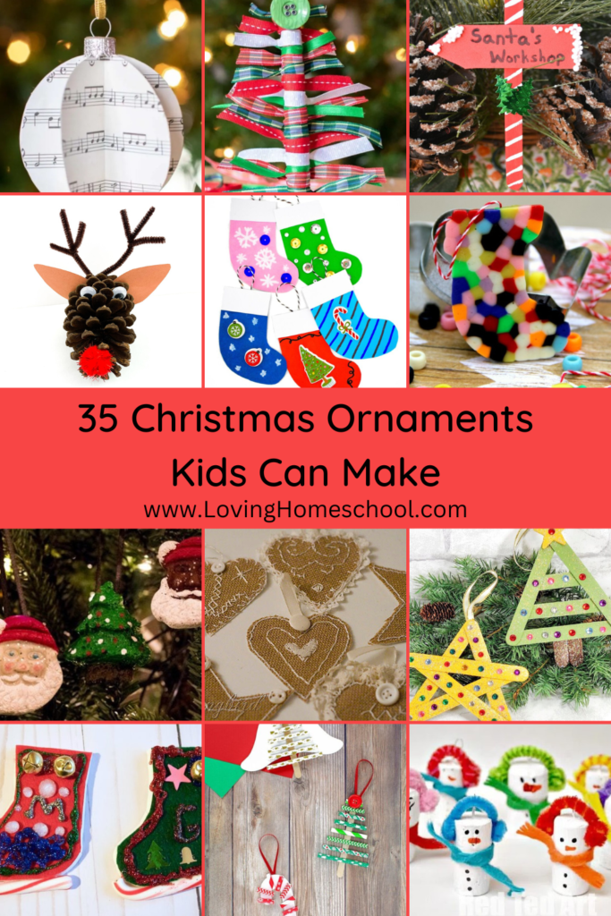 35 Christmas Ornaments Kids Can Make Pinterest Pin