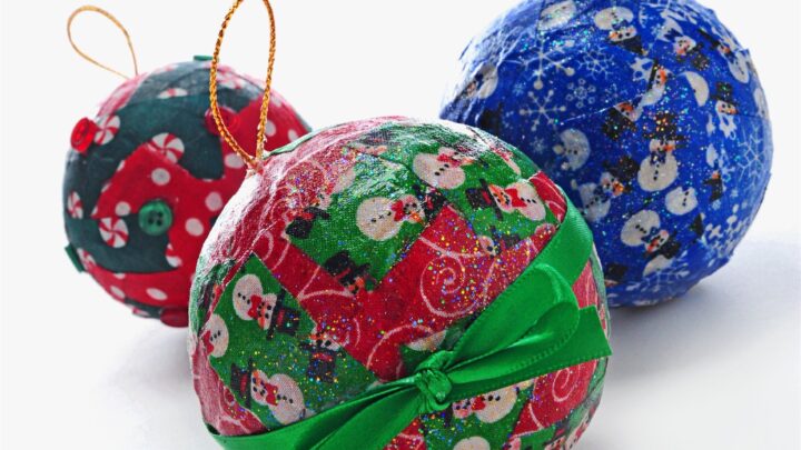 Image for Decoupage Christmas Ornaments Are Fun and Easy!