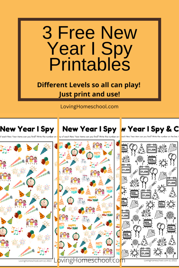 3 New Year I Spy Printables Pinterest Pin