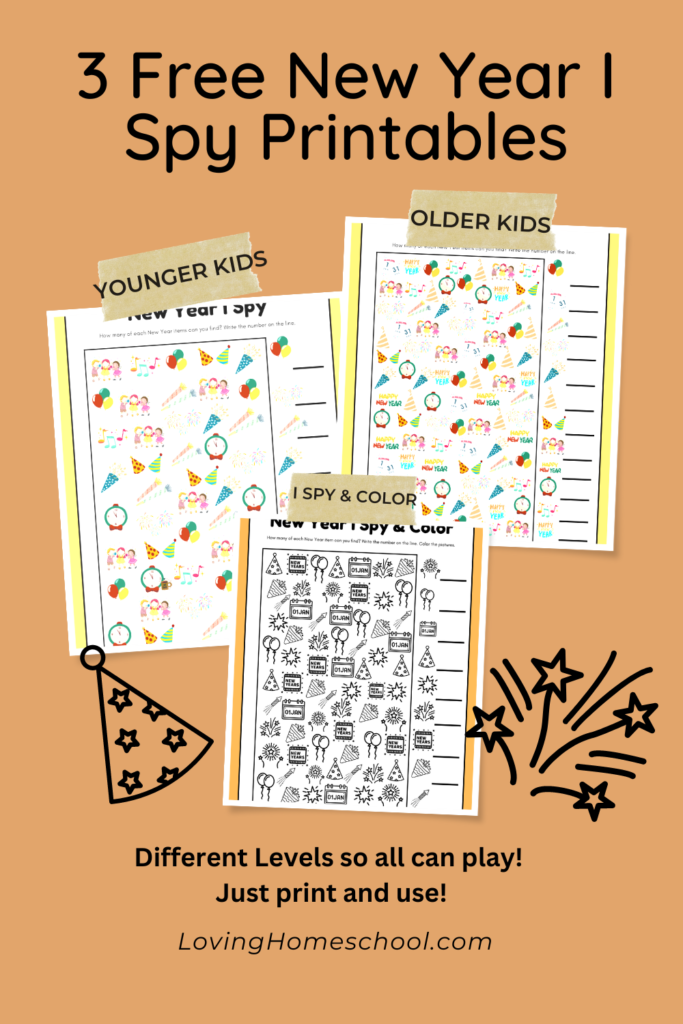 3 New Year I Spy Printables Pinterest Pin