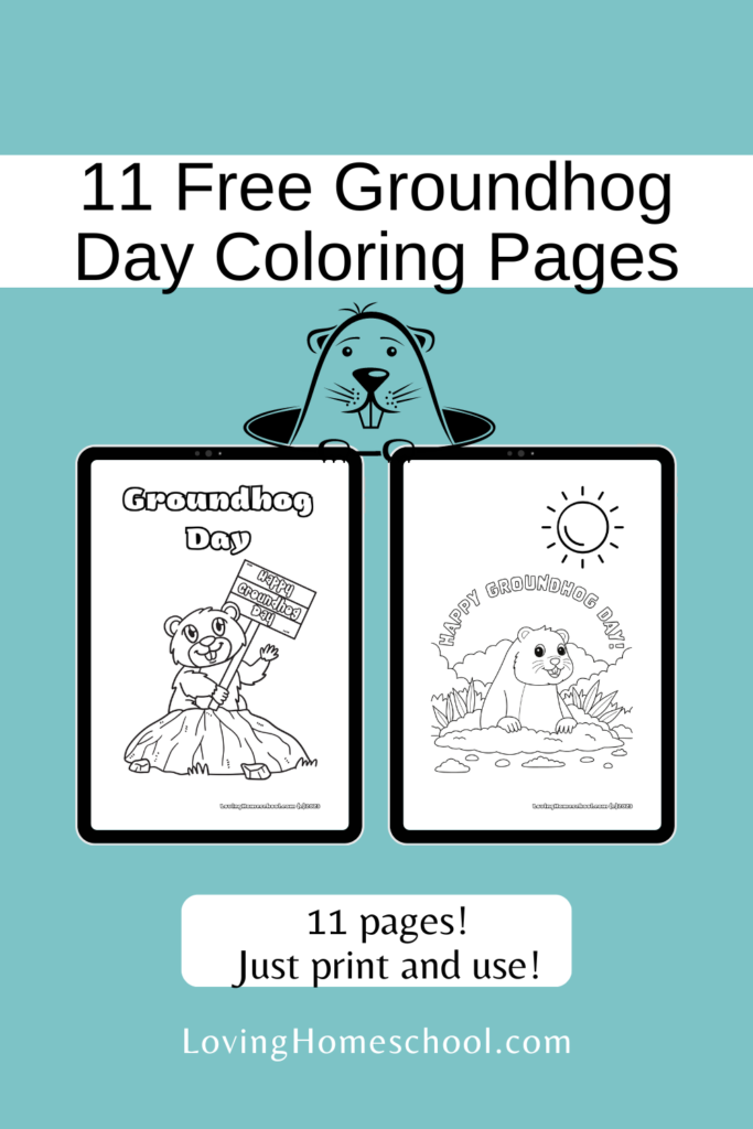 11 Free Groundhog Day Coloring Pages Pinterest Pin