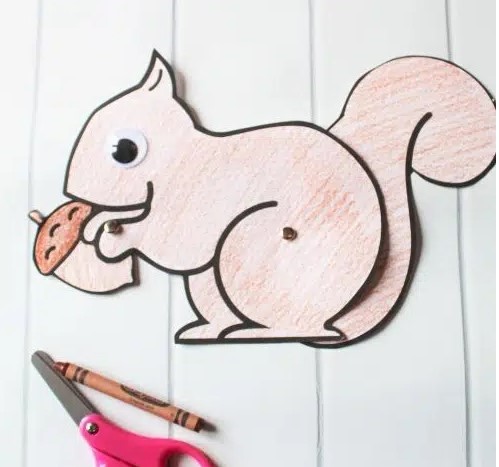 Easy Preschool Squirrel Craft