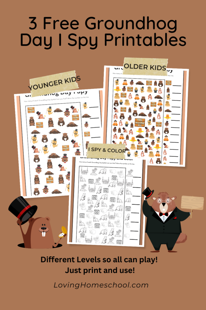 Groundhog Day I Spy Printables Pinterest Pin